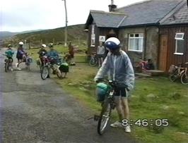 Outside Raasay youth hostel